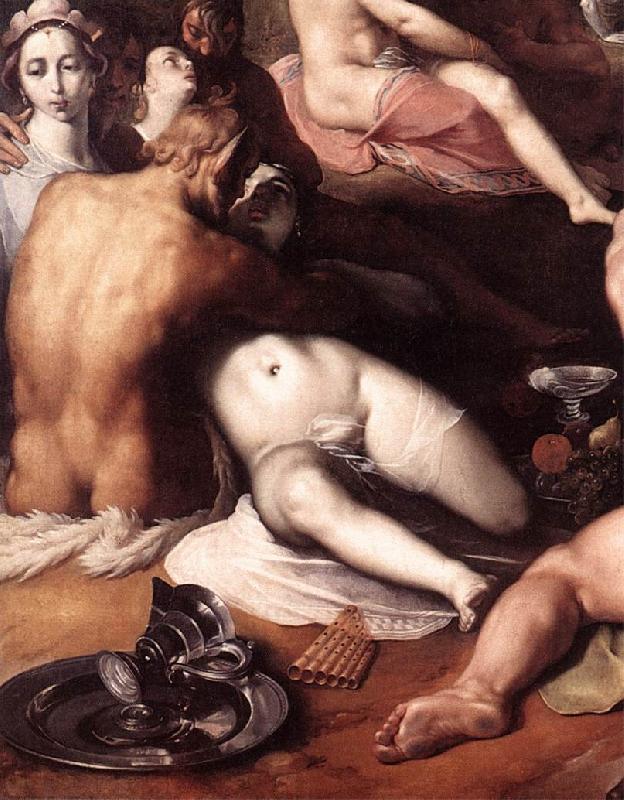 CORNELIS VAN HAARLEM The Wedding of Peleus and Thetis (detail) fd